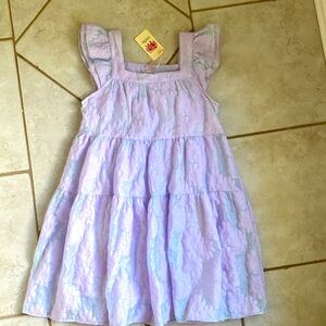 Entro Ruffle Sleeve Sunday Brunch Lavender Mini Babydoll Dress small 2 NWT $65